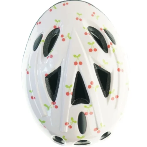 Børnecykelhjelm med kirsebærmotiv (str. 47 til 53 cm)