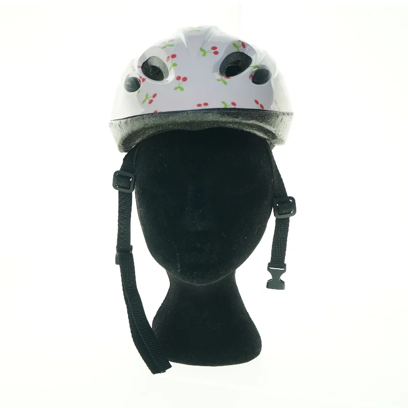 Børnecykelhjelm med kirsebærmotiv (str. 47 til 53 cm)