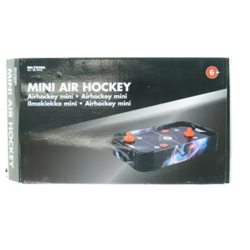 Mini air hockey fra Biltema (str. 52 x 32 x 10 cm)