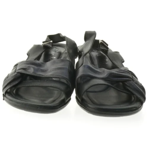 Nye Sorte hælsandaler (str. 41 )