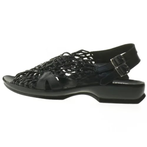 Sorte sandaler med flettet design fra Ariva (str. 35 )