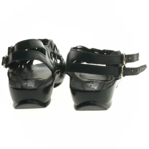 Ubrugte Sorte flettede sandaler fra Arriva (str. 37 )