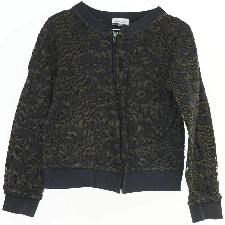 Sort cardigan med blomster fra Royal Rebels (str. 122)