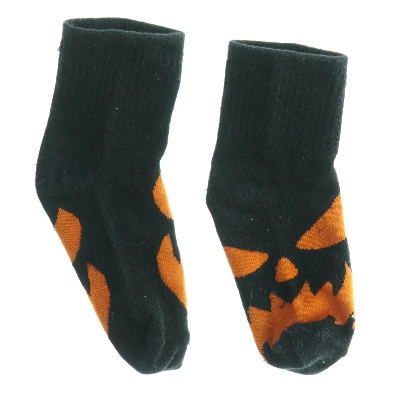 Babystrømper med halloween (str. Fodlænde. 14 cm)
