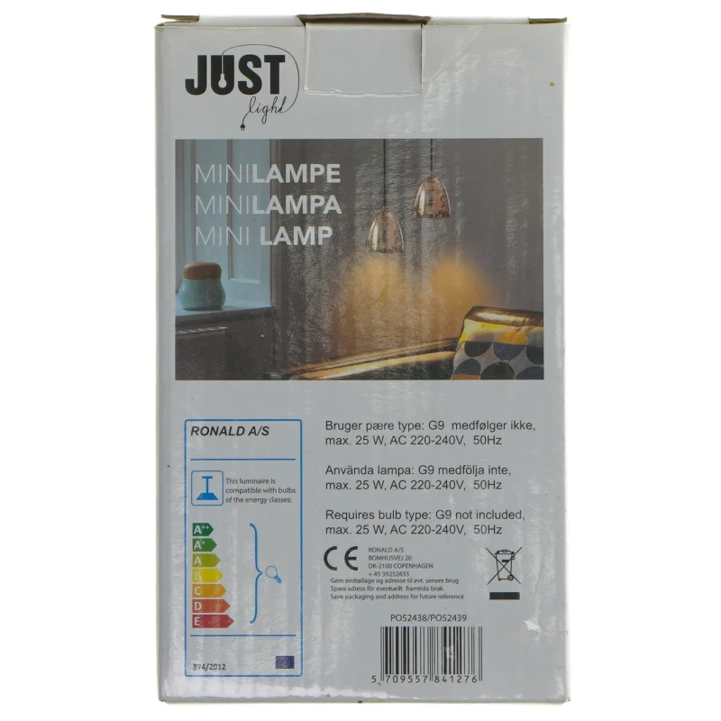 Mini pendel lampe fra Just Light (str. 10 cm)