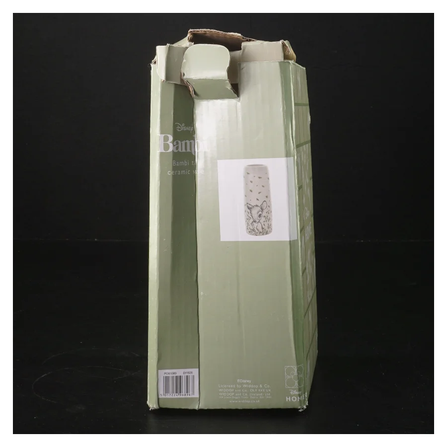 Disney vase med Bambi motiv fra Disney (str. Ø 8x h 19 cm)