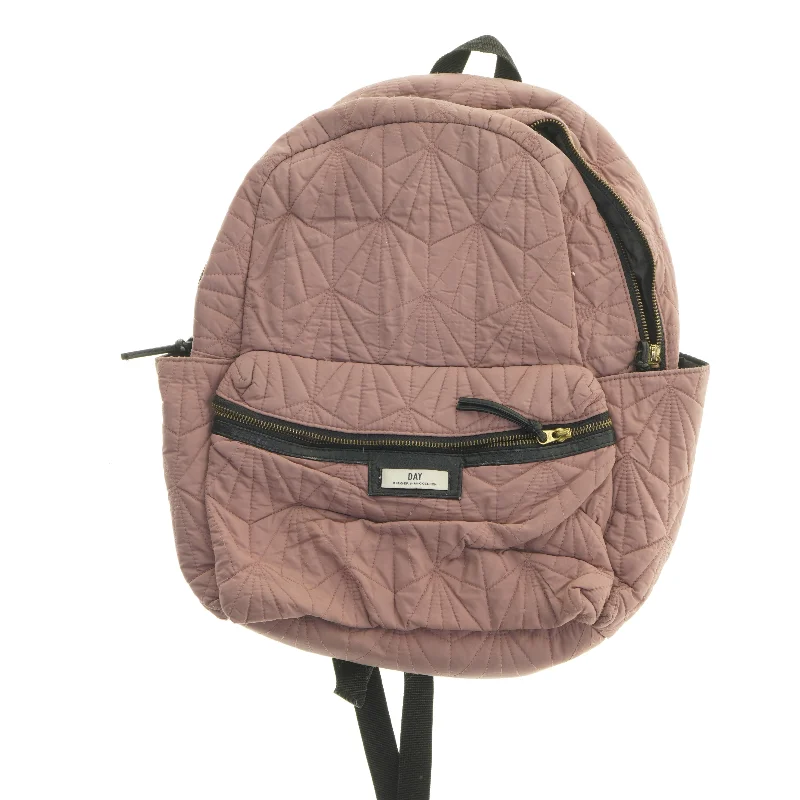 Rosa rygsæk med lynlåse fra DAY (str. 47x38 cm)