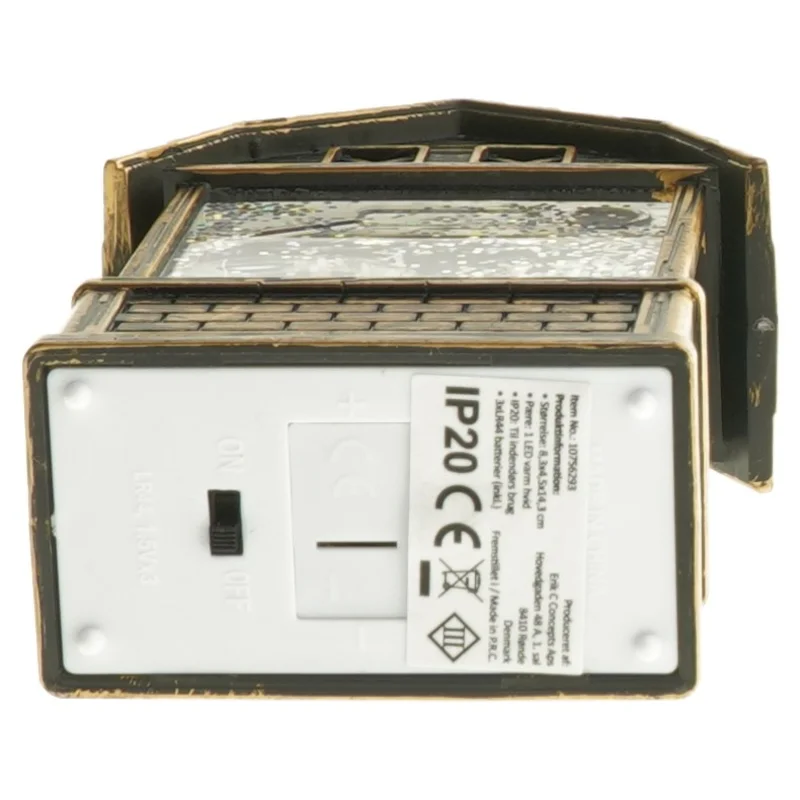 Dekorativ lanterne med rensdyr (str. 14x8,5 cm)