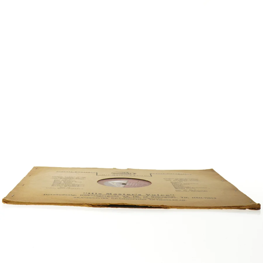 Gammel Grammofonplade (str. 33 x 29 cm)