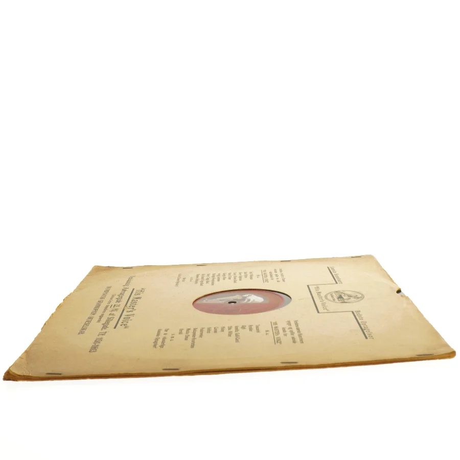 Gammel Grammofonplade (str. 33 x 29 cm)