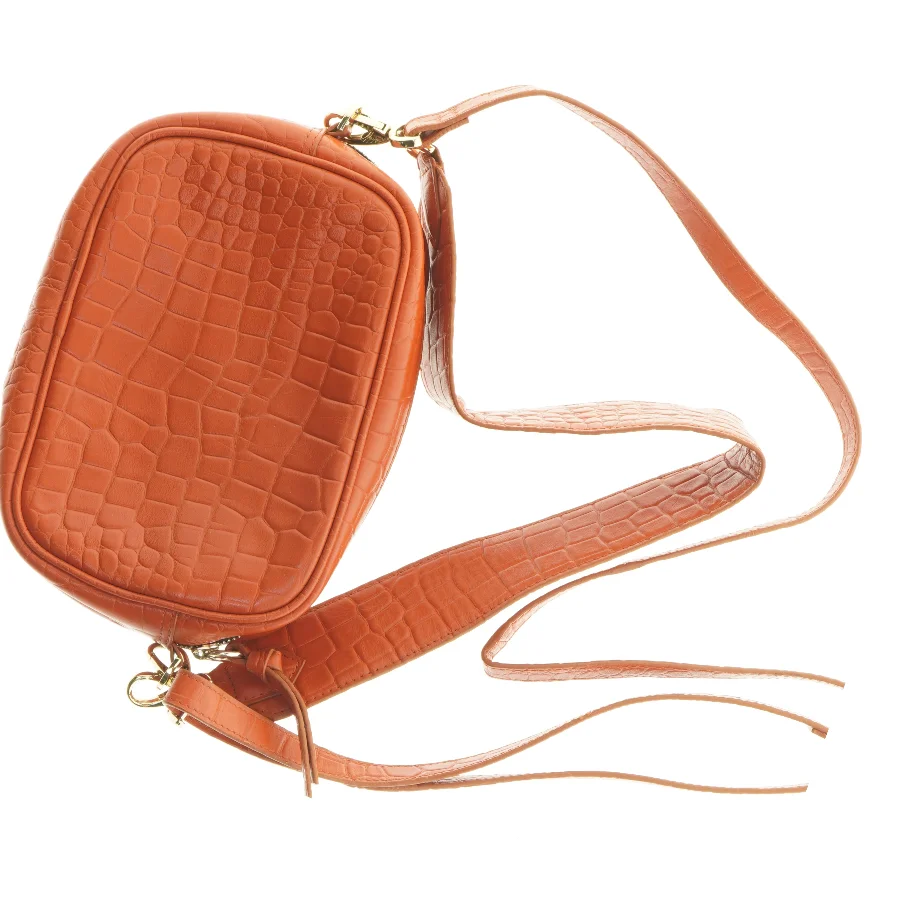 Lille orange skuldertaske (str. 26 x 19 cm)