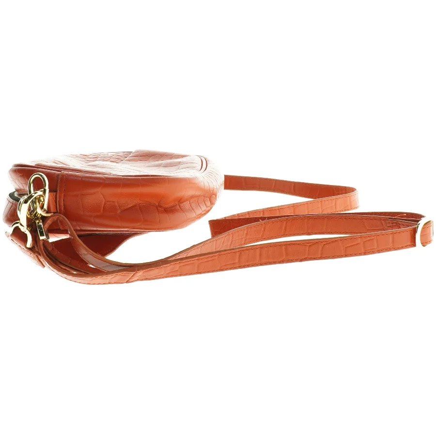 Lille orange skuldertaske (str. 26 x 19 cm)