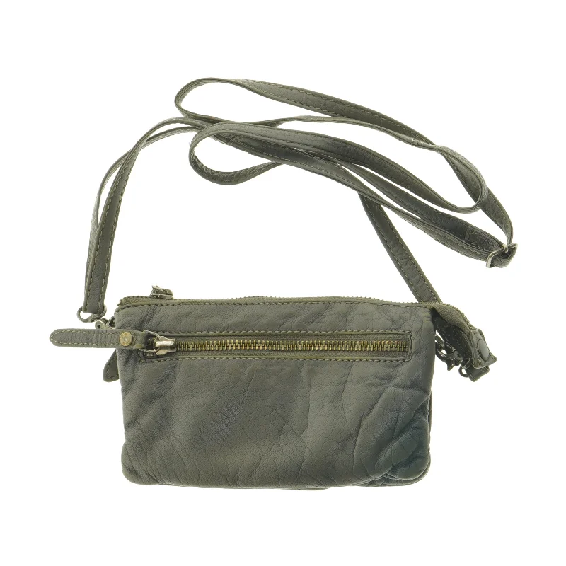 Læder skuldertaske (str. 18 x 11 cm)