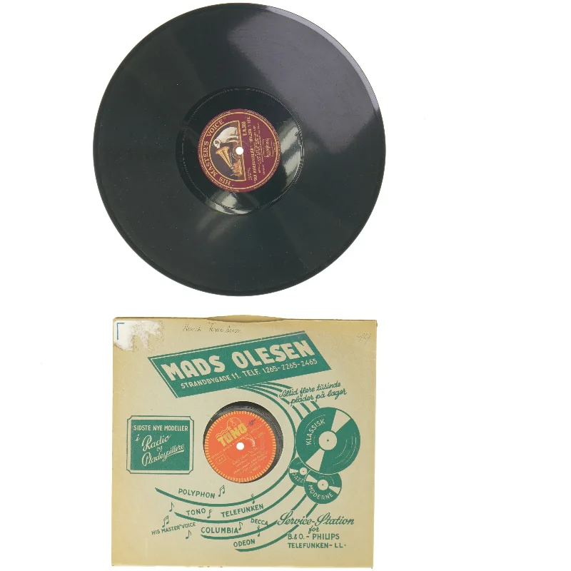 Vinylplade med cover (str. Ø 25 cm ø 30 cm)