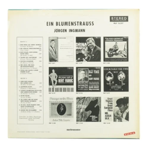 Jørgen Ingmann LP 'Ein Blumenstrauss' (str. 31 x, 31 cm)