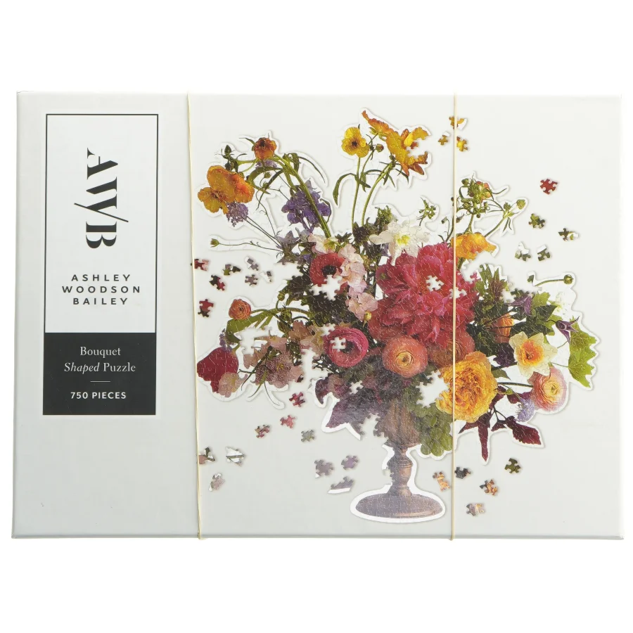750-brikkers blomsterpuslespil fra Ashley Woodson Bailey (str. 750. brikker)