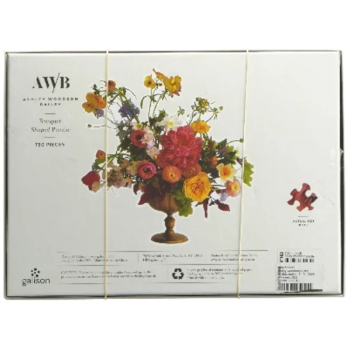 750-brikkers blomsterpuslespil fra Ashley Woodson Bailey (str. 750. brikker)
