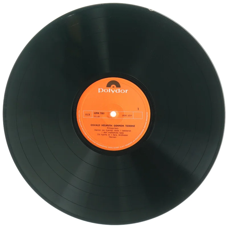 Osvald Helmuth vinylplade (str. 31 x 31 cm)