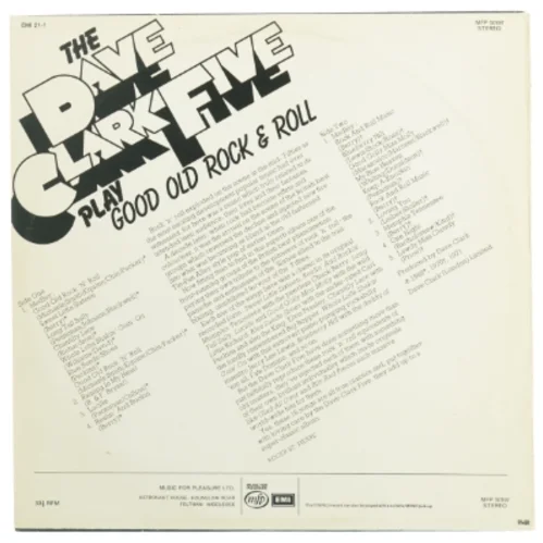 Vinylplade af The Dave Clark Five (str. 31 x 31 cm)