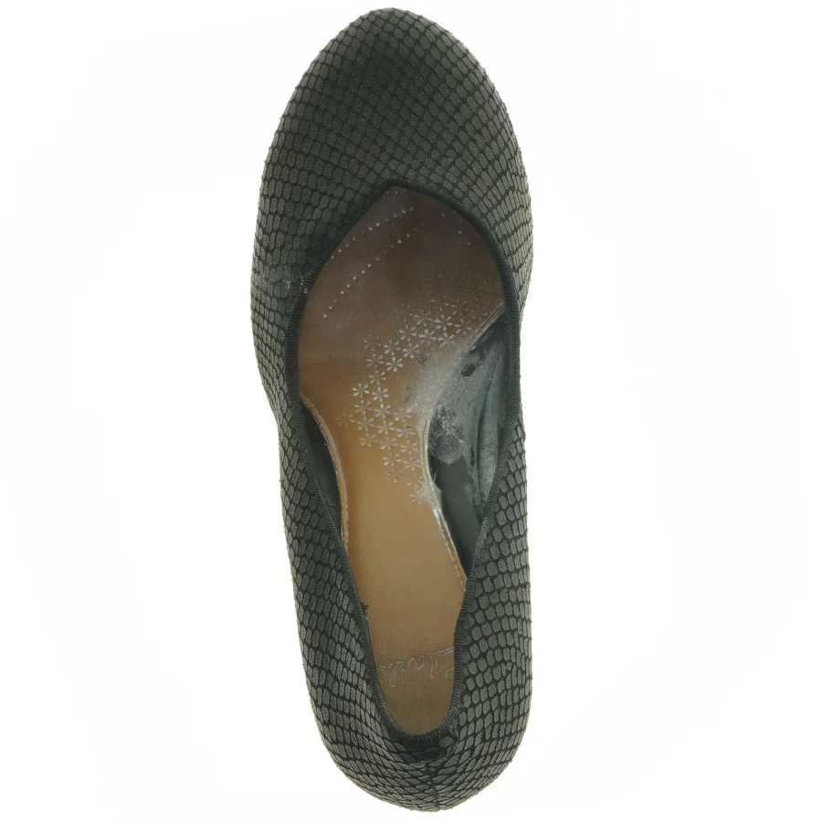 Sorte sko med høje hæle fra Clarks (str. 4,5)