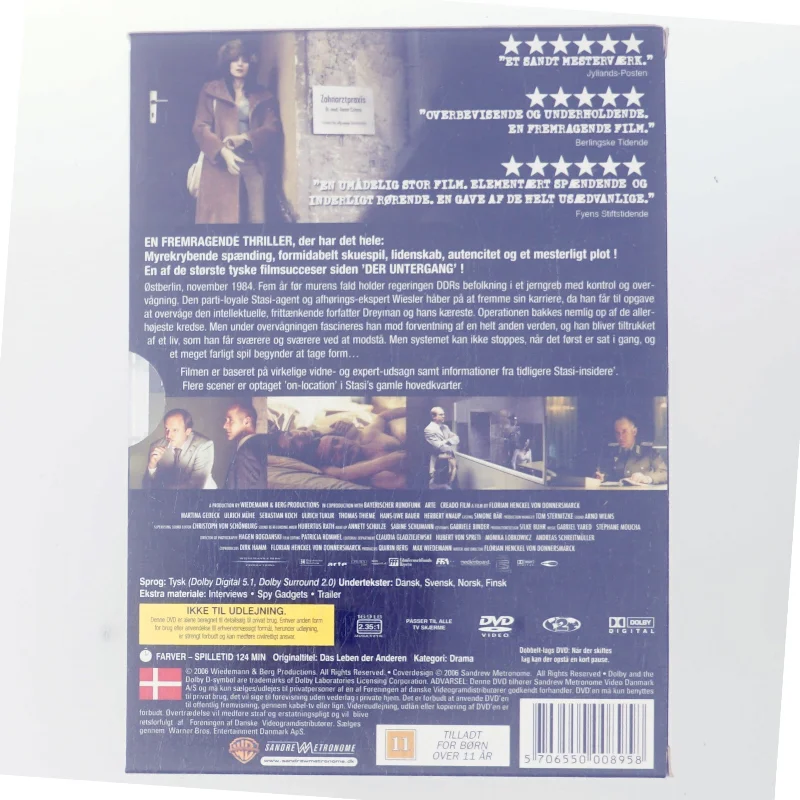 De Andres Liv                            <span class="label label-blank pull-right">Standard edition</span> med Martina Gedeck (DVD)
