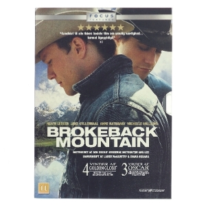 Brokeback Mountain* med Heath Ledger (DVD)