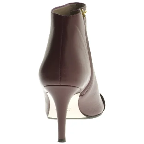 Roccamore Stiletstøvler, Henry, burgundy kalveskind, med spænde (str. 36 )