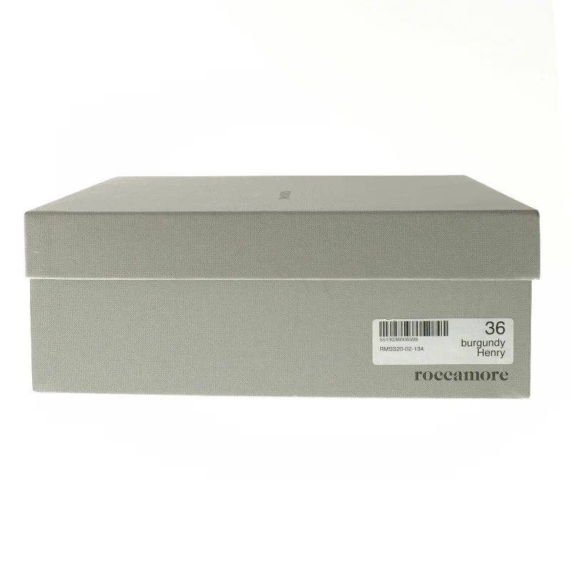 Roccamore Stiletstøvler, Henry, burgundy kalveskind, med spænde (str. 36 )