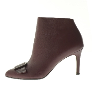 Roccamore Stiletstøvler, Henry, burgundy kalveskind, med spænde (str. 36 )