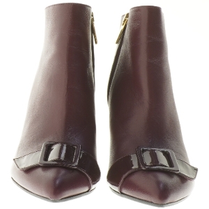 Roccamore Stiletstøvler, Henry, burgundy kalveskind, med spænde (str. 36 )
