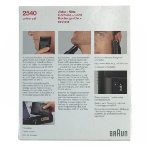Braun kombinationsshaver fra Braun (str. 17 x 14 x 5 cm)