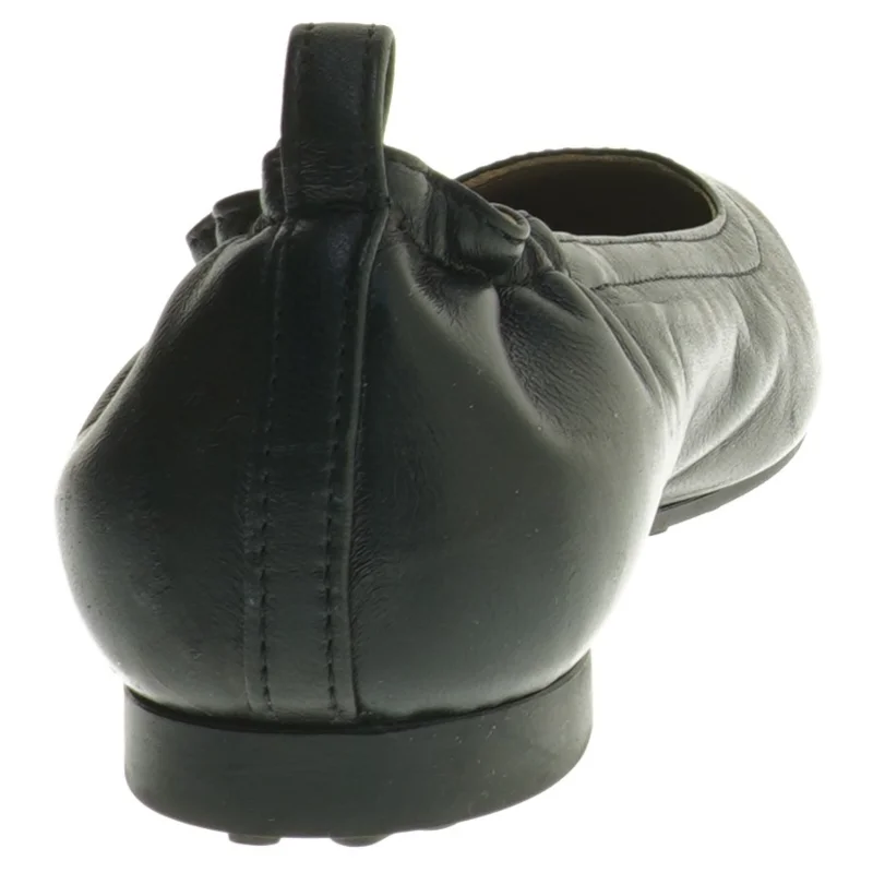 Roccamore Sort ballerina sko i kalveskind størrelse 36 fra Roccamore (str. 36 )