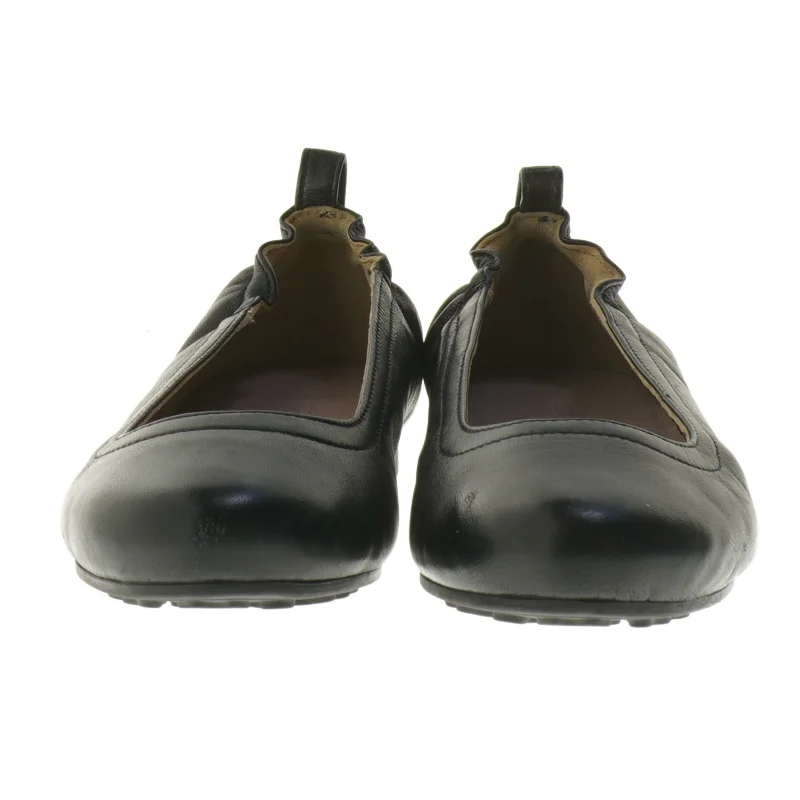 Roccamore Sort ballerina sko i kalveskind størrelse 36 fra Roccamore (str. 36 )