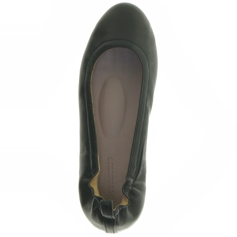 Roccamore Sort ballerina sko i kalveskind størrelse 36 fra Roccamore (str. 36 )