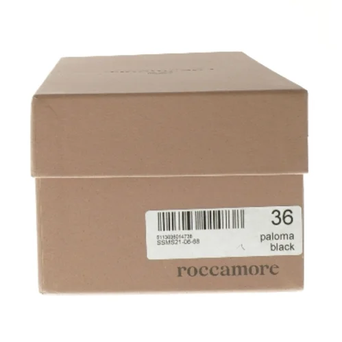 Roccamore Sort ballerina sko i kalveskind størrelse 36 fra Roccamore (str. 36 )