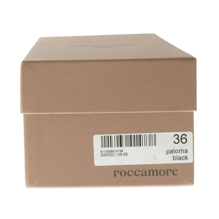 Roccamore Sort ballerina sko i kalveskind størrelse 36 fra Roccamore (str. 36 )