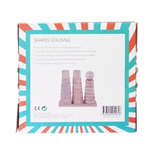Bygge klodser fra Shapes Stacking Wood Little (str. 23 x 8 x 21 cm)