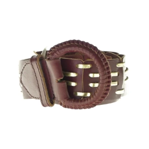 Bælte i brun og guld