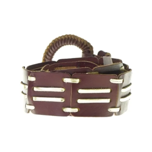 Bælte i brun og guld