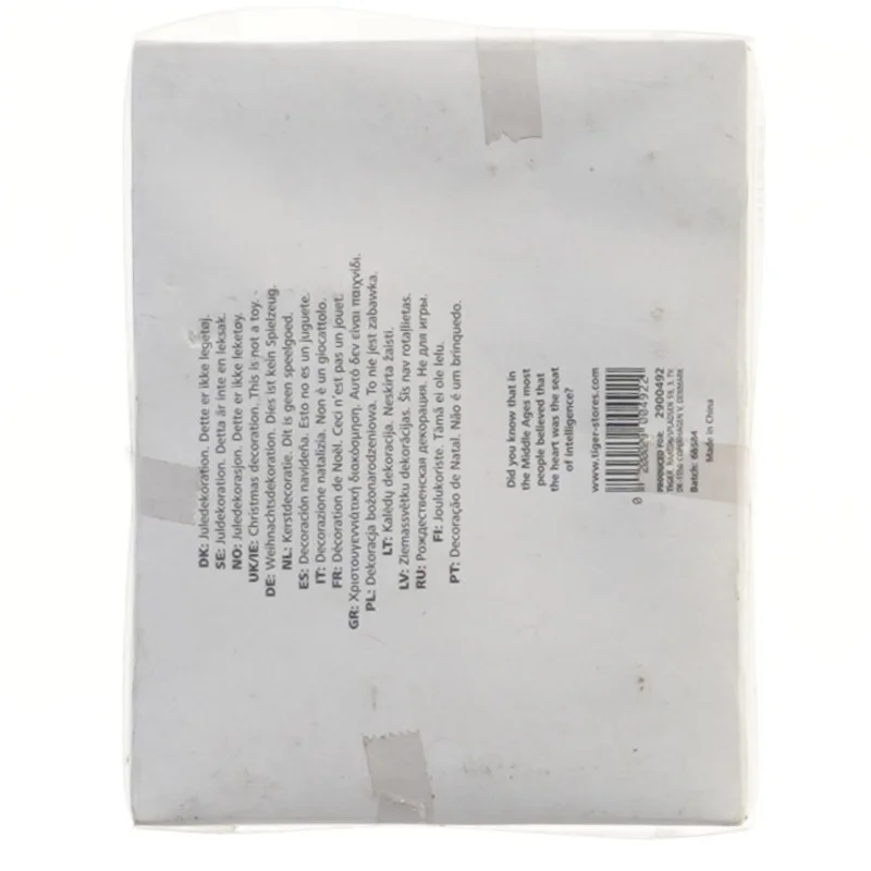 Sæt med julefigurer i dekoration emballage fra Tiger (str. 14x11 cm)