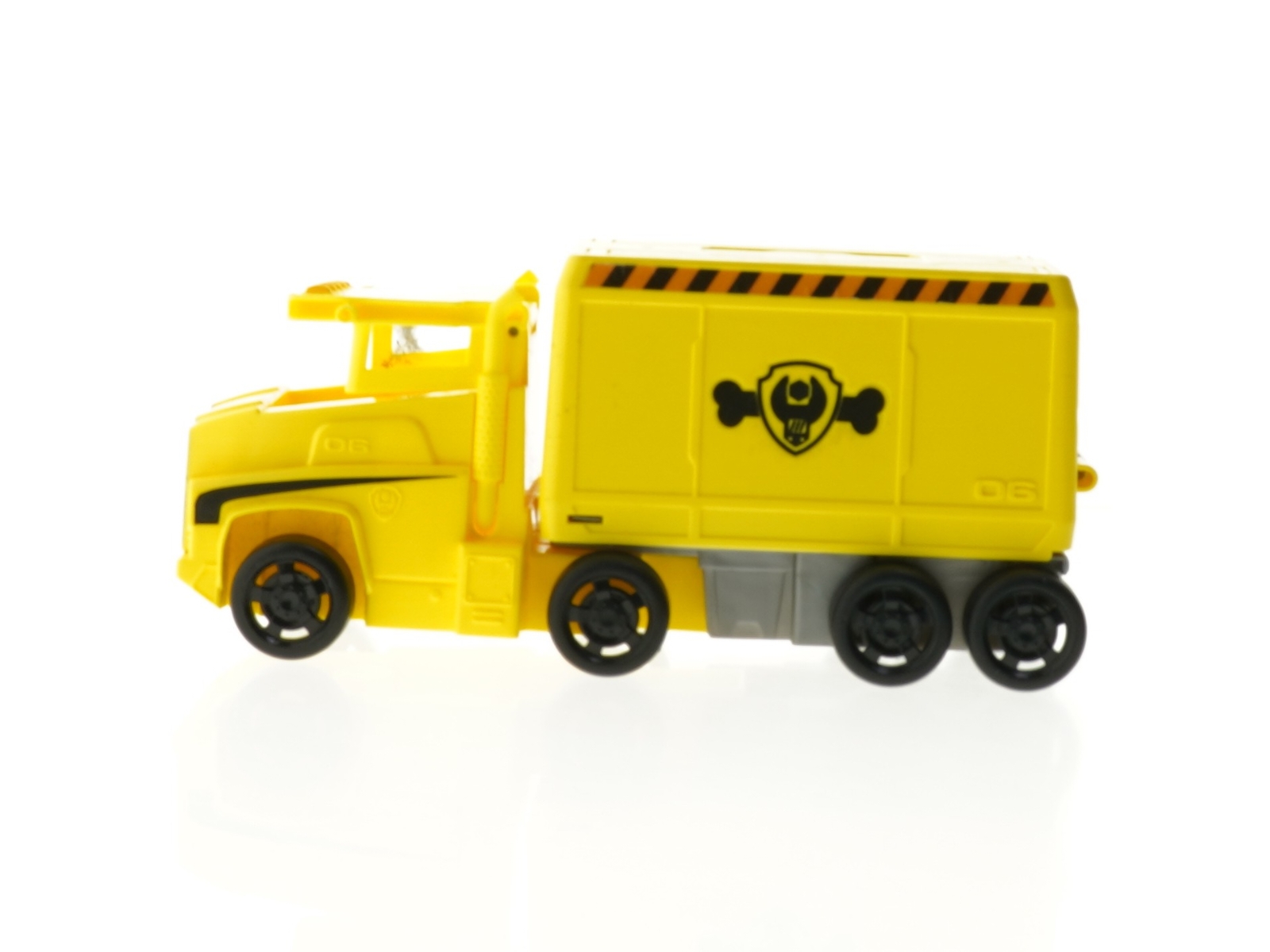 Gul legetøjs skraldebil fra Paw Patrol (str. 22 cm)