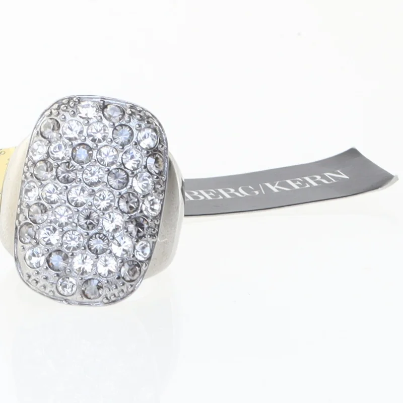 Sølvring med krystaller fra Dyrberg Kern (str. 51 mm)