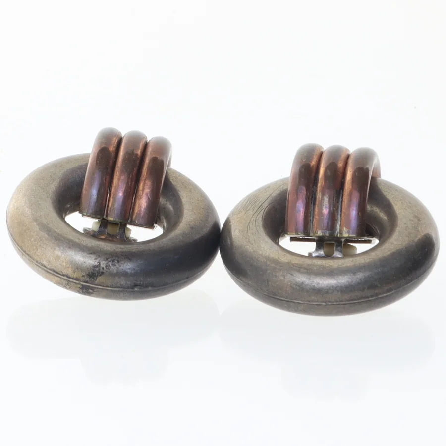 Vintage clips øreringe (str. Ø. 3,5 cm)