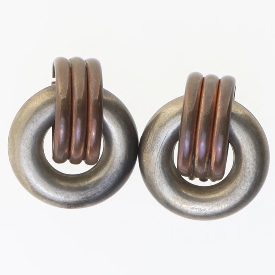 Vintage clips øreringe (str. Ø. 3,5 cm)