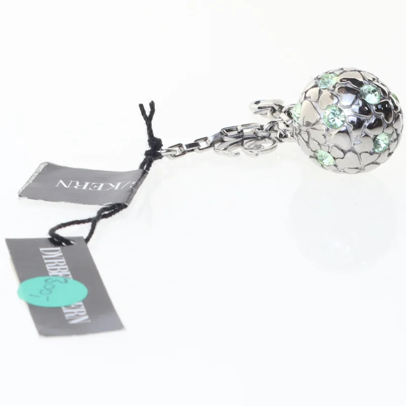 Sølv nøglering med vedhæng fra Dyrberg Kern (str. Ø 2 cm)