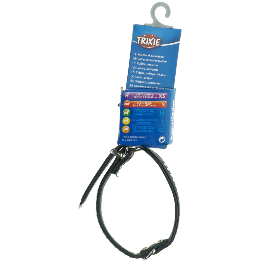 Hundehalsbånd med strass sten fra Trixie (str. 25-29 cm x 11 mm)