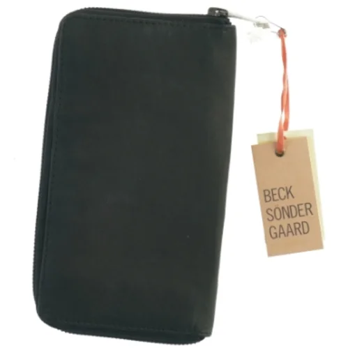 Sort læder tegnebog fra Beck Söndergaard (str. 20x11 cm)