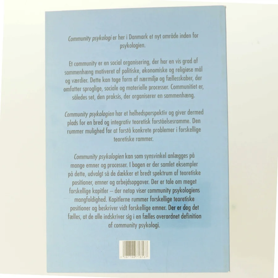 FÆLLESSKABER - en antologi om community psykologi af Peter Berliner (red.) (Bog)