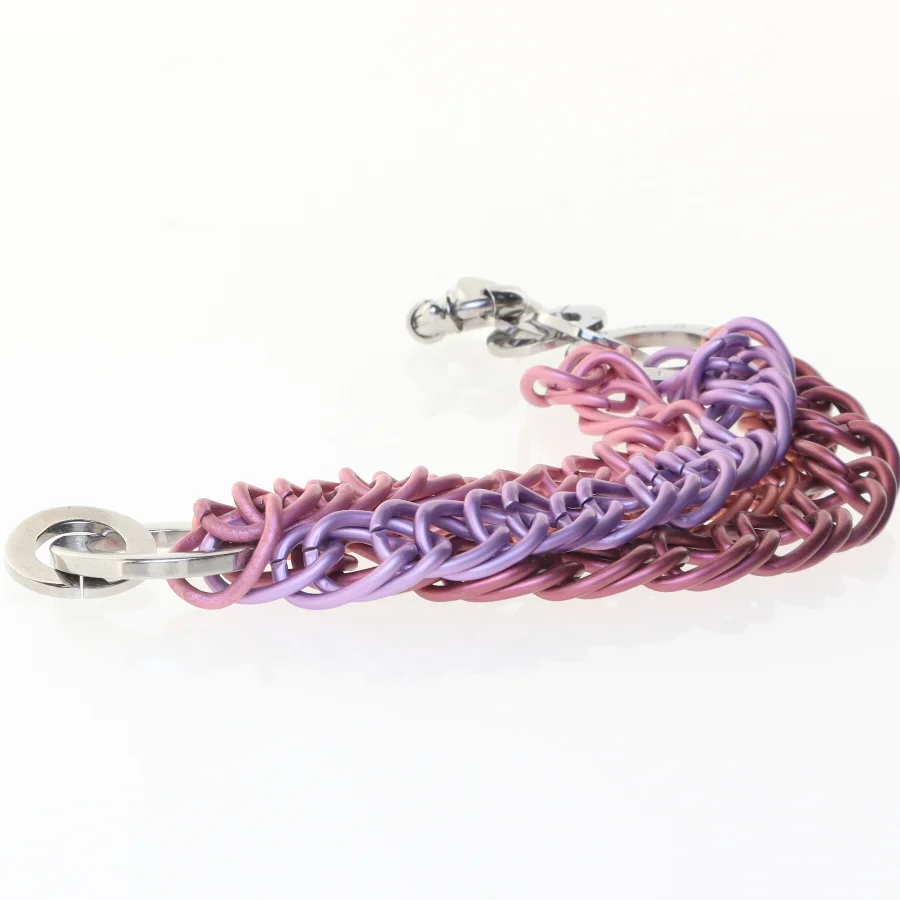 Flerfarvet halskæde (str. 25 & 51 cm)