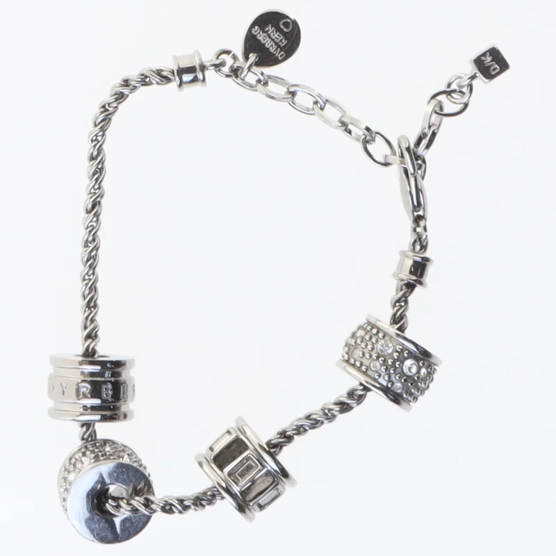 Sølv armbånd med charms fra Dyrberg Kern (str. 24 cm)
